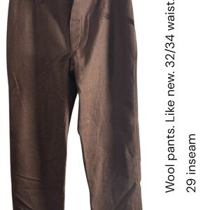Men's Brown vintage Wool Pants